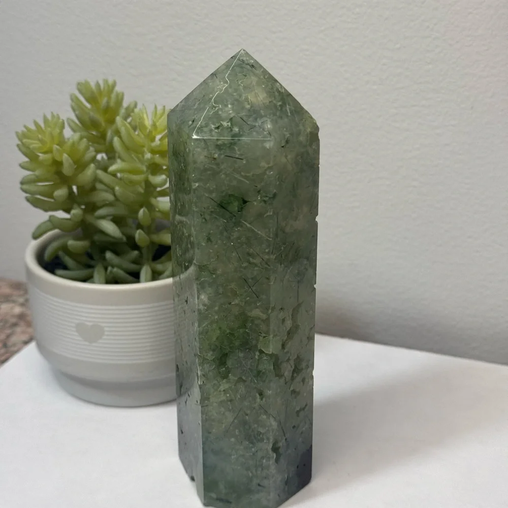 Prehnite Crystal Tower